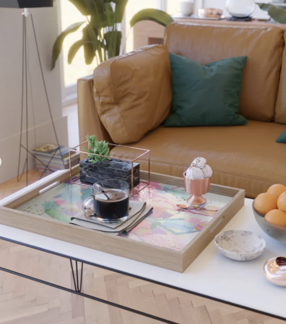 Serving Tray "drown in love, bathe in gratitude, swim in abundance"