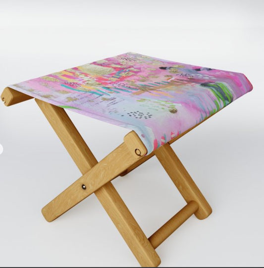 Folding Stool "be the goddess you already are"