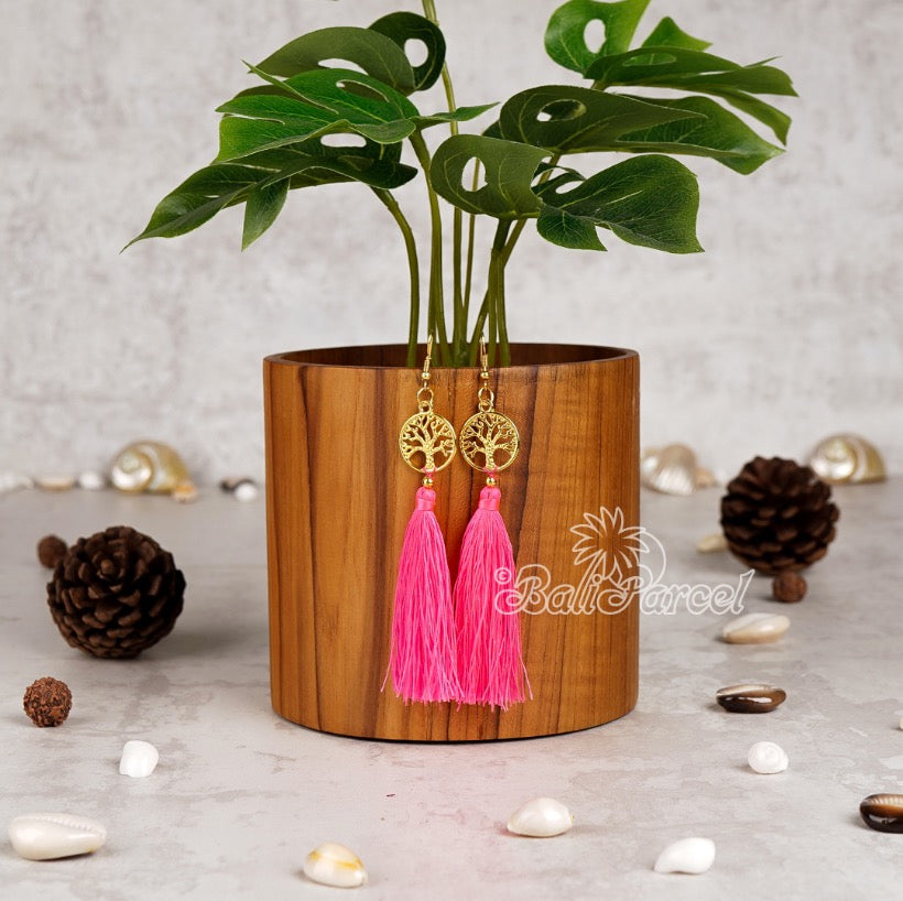 "One Life live it - Earrings" Pink