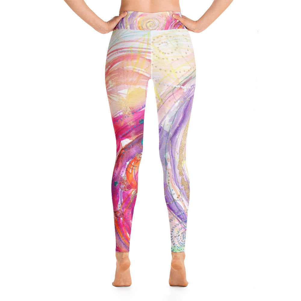 Yoga Pants "you have escaped the cage, your wings are stretched, now fly!"