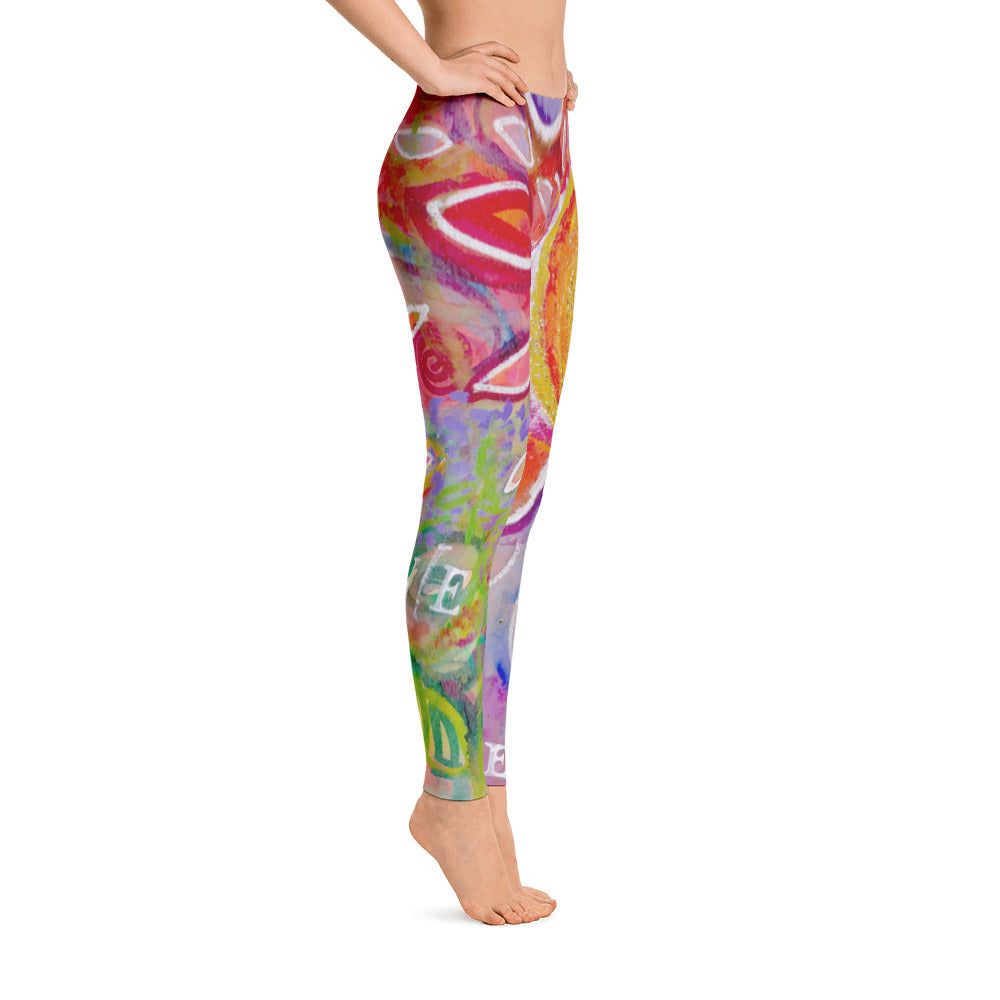 Yoga Pants "love yourself"