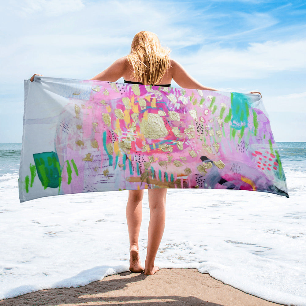 Beach towel "be the goddess you already are"