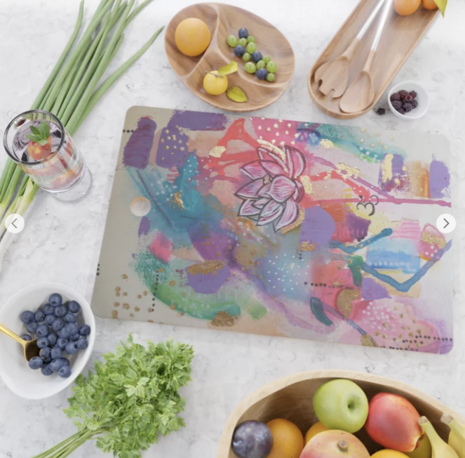 Cutting Board "drown in love, bathe in gratitude, swim in abundance"
