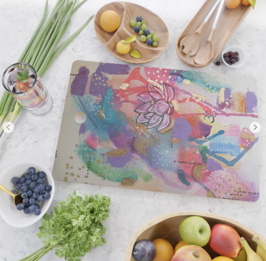 Cutting Board "drown in love, bathe in gratitude, swim in abundance"