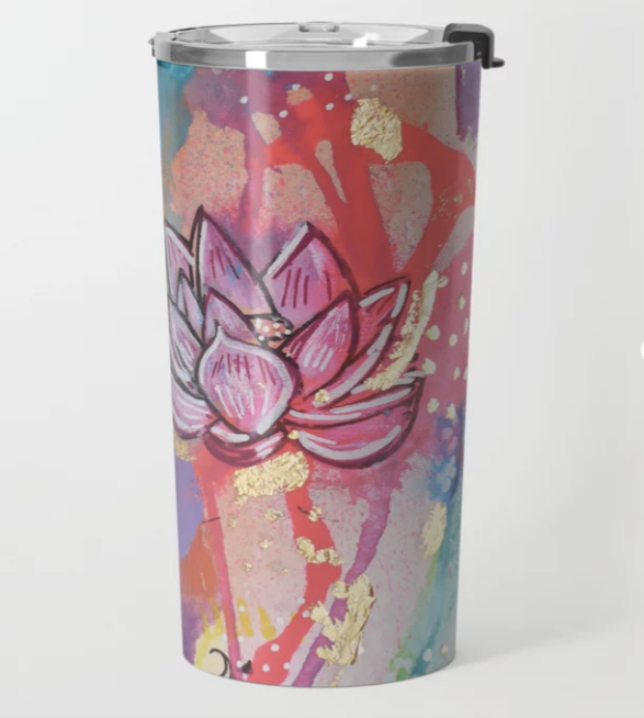 Travel Mug "drown in love, bathe in gratitude, swim in abundance"
