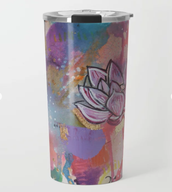 Travel Mug "drown in love, bathe in gratitude, swim in abundance"