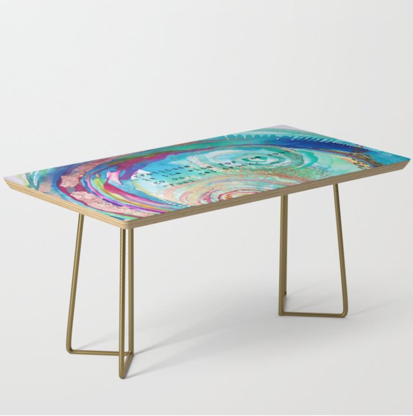 Coffee Table "gratitude is the wine for the soul - go on, get drunk" (Rumi)