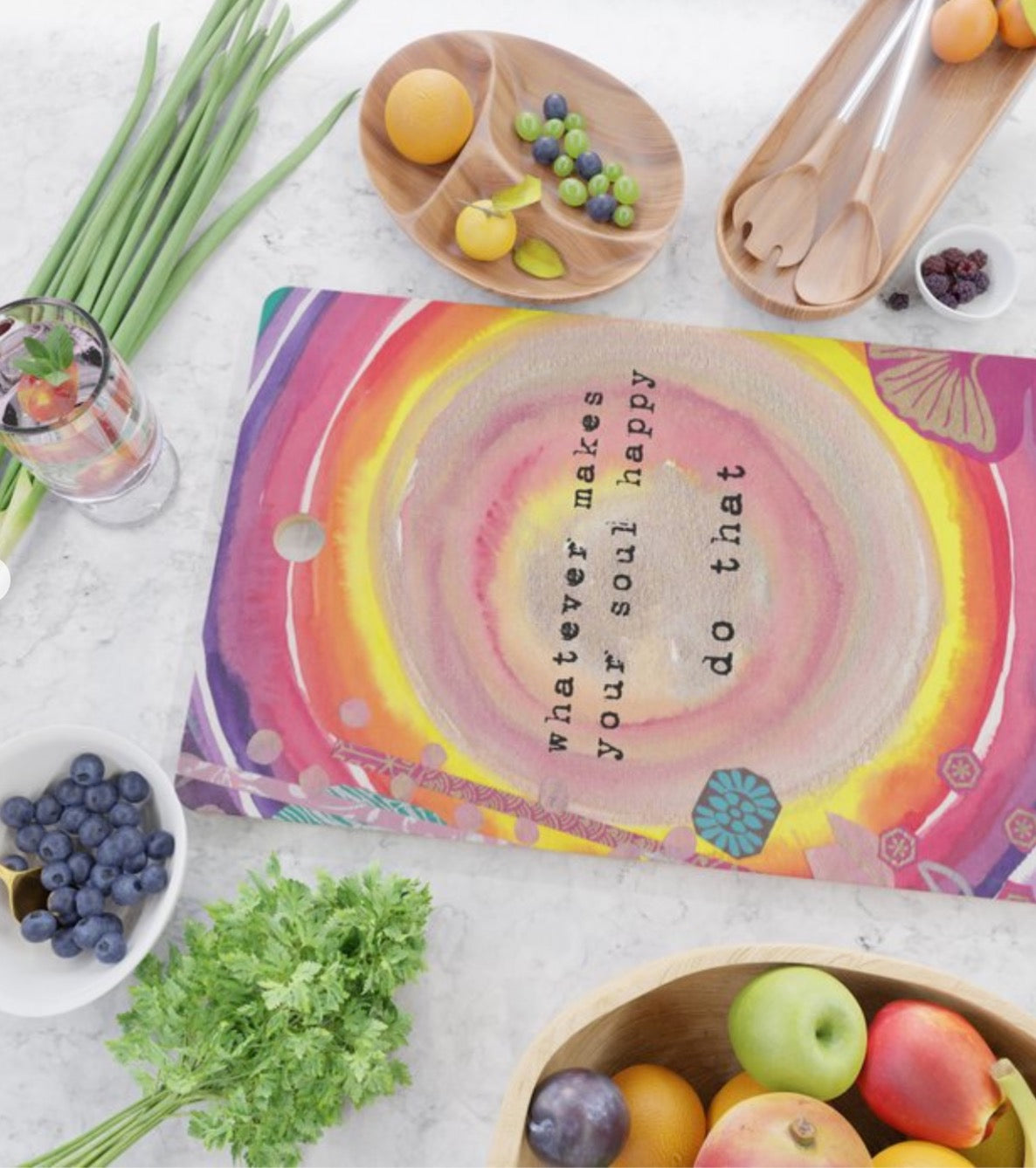 Cutting Board "whatever makes your soul happy - do that"