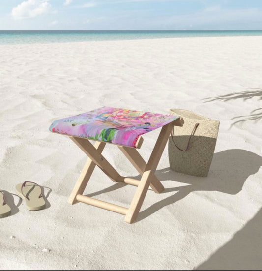 Folding Stool "be the goddess you already are"