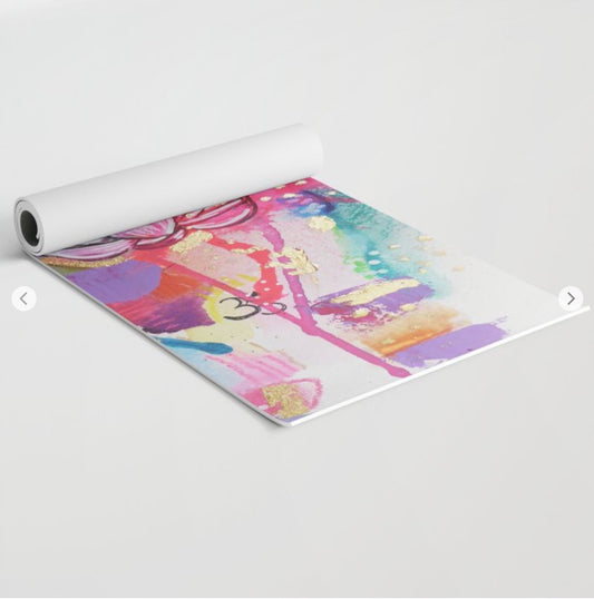 Yoga Mat "drown in love, bathe in gratitude, swim in abundance"
