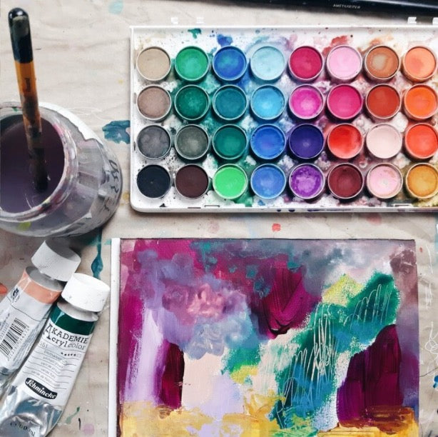 PAINT WITH US, HEAL WITH US! Online Retreat with Verena Fay und Katharina Lucia