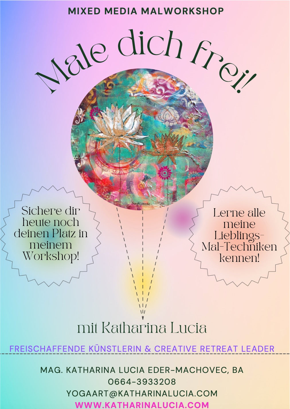 Male dich frei! Mixed Media Malworkshop  19. April 2026 | Wien