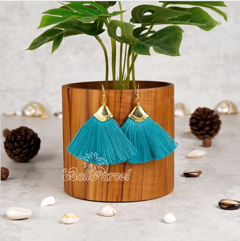 Tassle Earrings Turquoise
