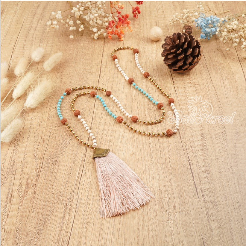 Copy of Mala Necklace "be in love with your life" - Rosé