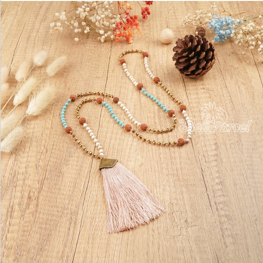 Copy of Mala Necklace "be in love with your life" - Rosé