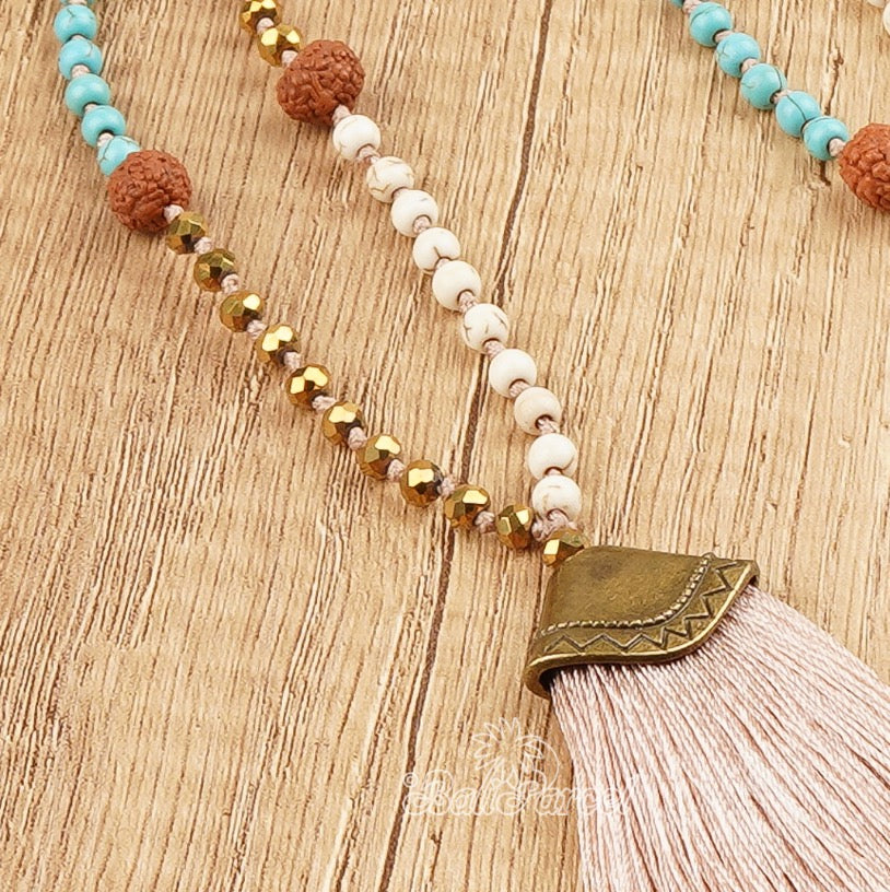 Copy of Mala Necklace "be in love with your life" - Rosé