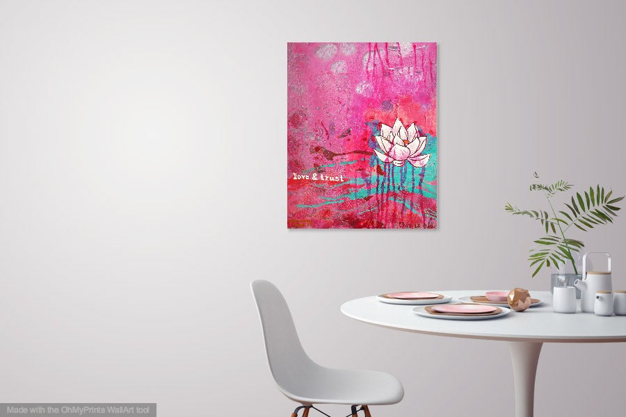 lotus wall art