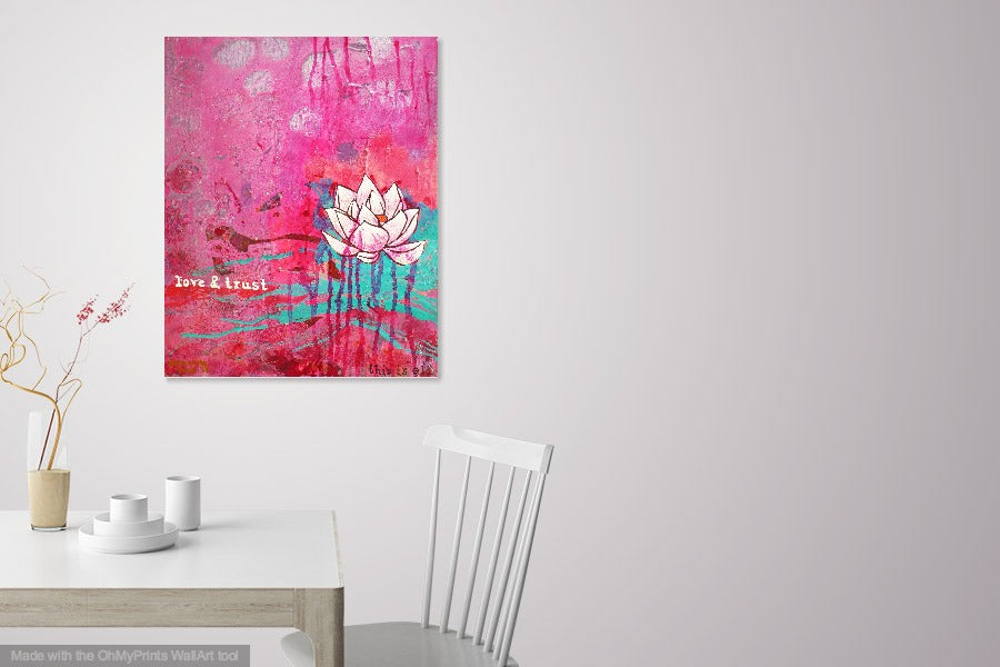 lotus wall art