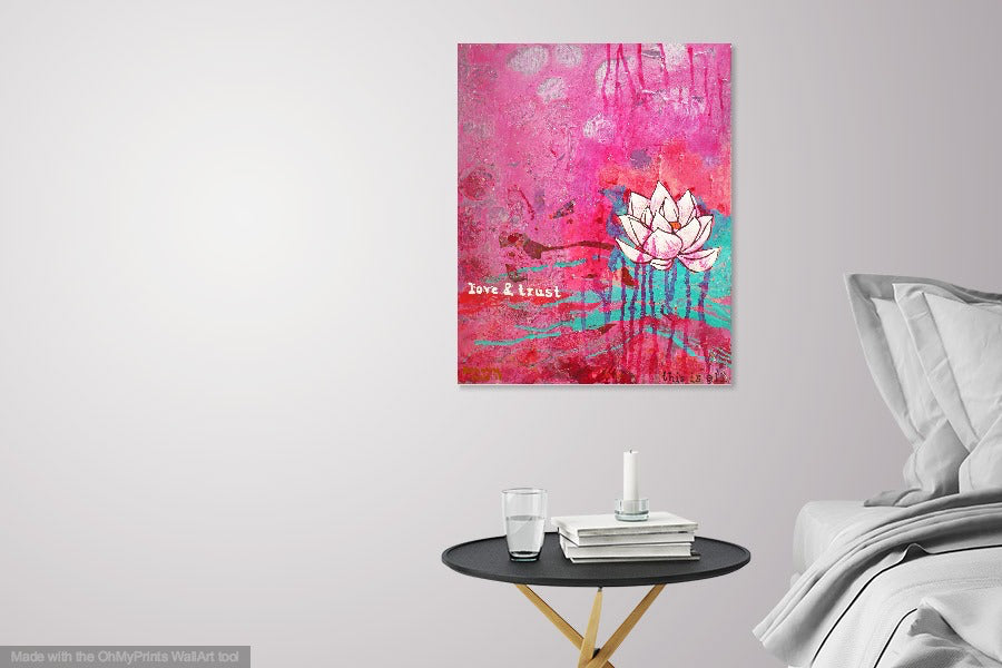 lotus wall art