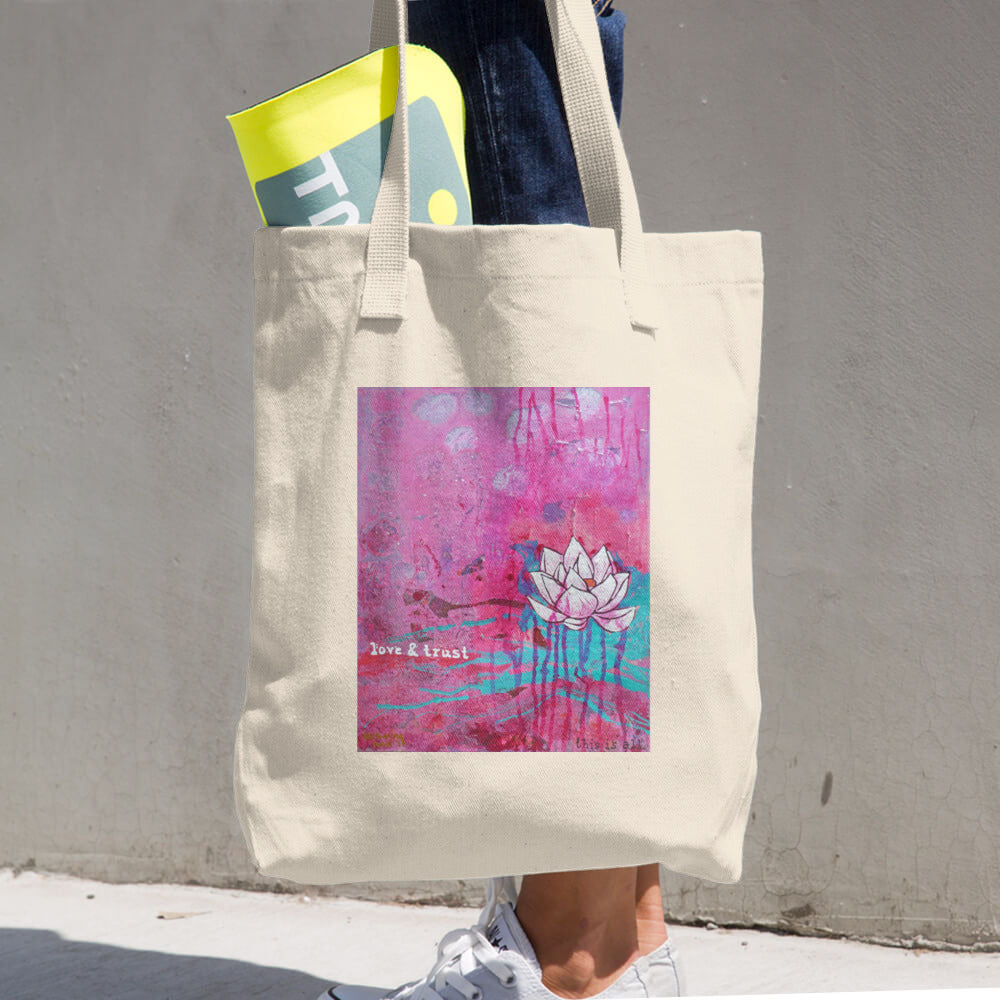 Farmer's Market Bag "love and trust - this is all"