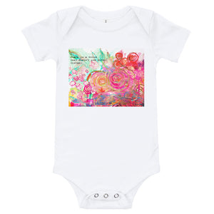 Yoga Baby Body Suit "there is a language that doesn't use words. listen."