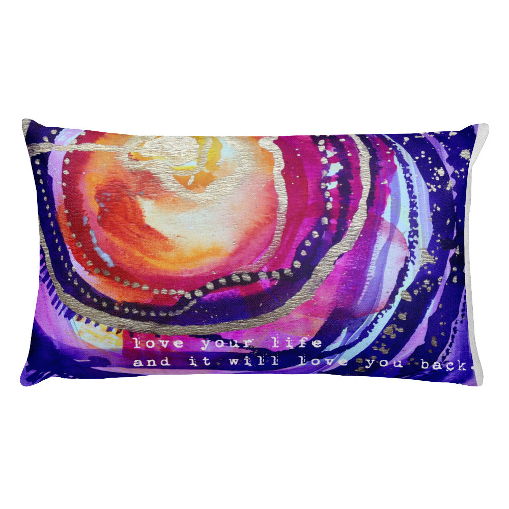 Premium Pillow "love your life and it will love you back"