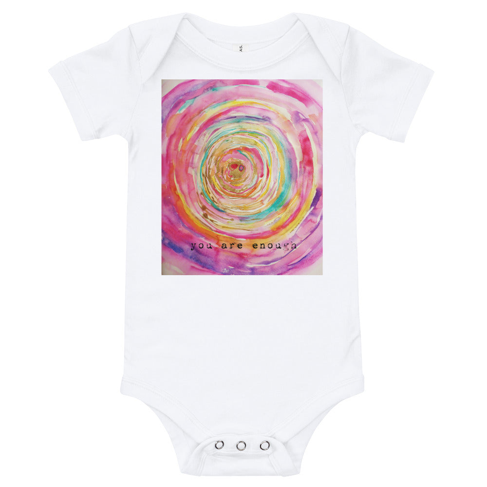 Yoga Baby Bodysuit "be in love with your life"