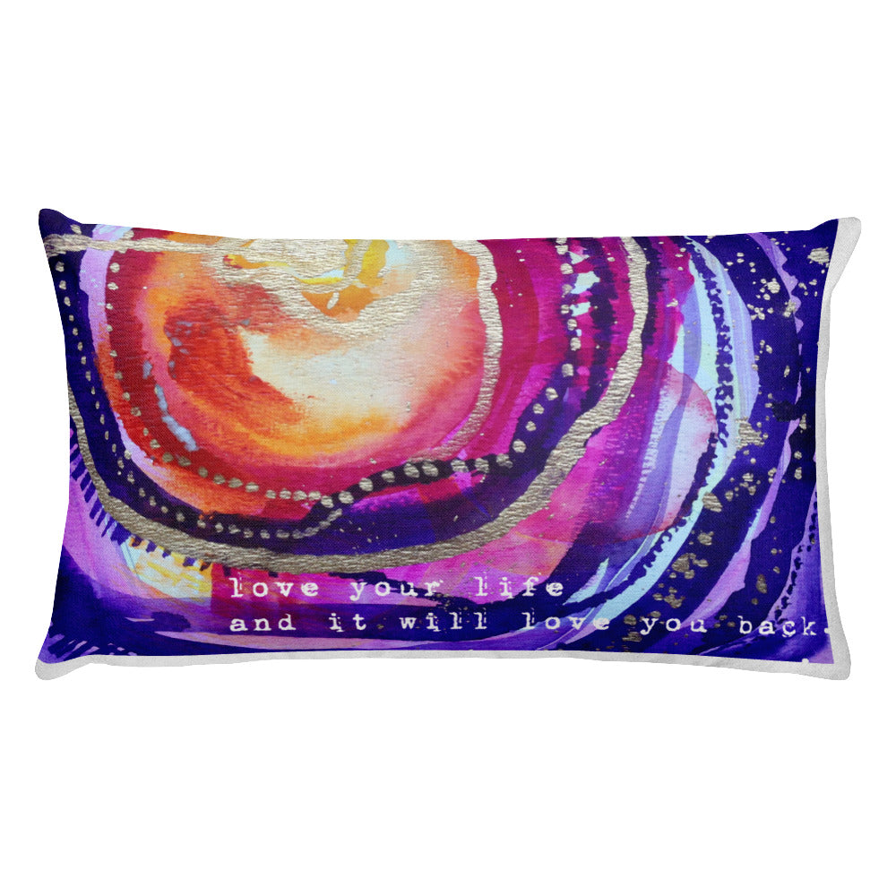 Premium Pillow "love your life and it will love you back"
