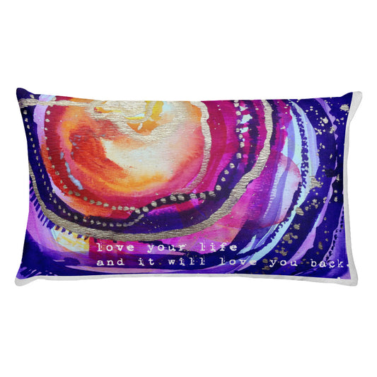 Premium Pillow "love your life and it will love you back"
