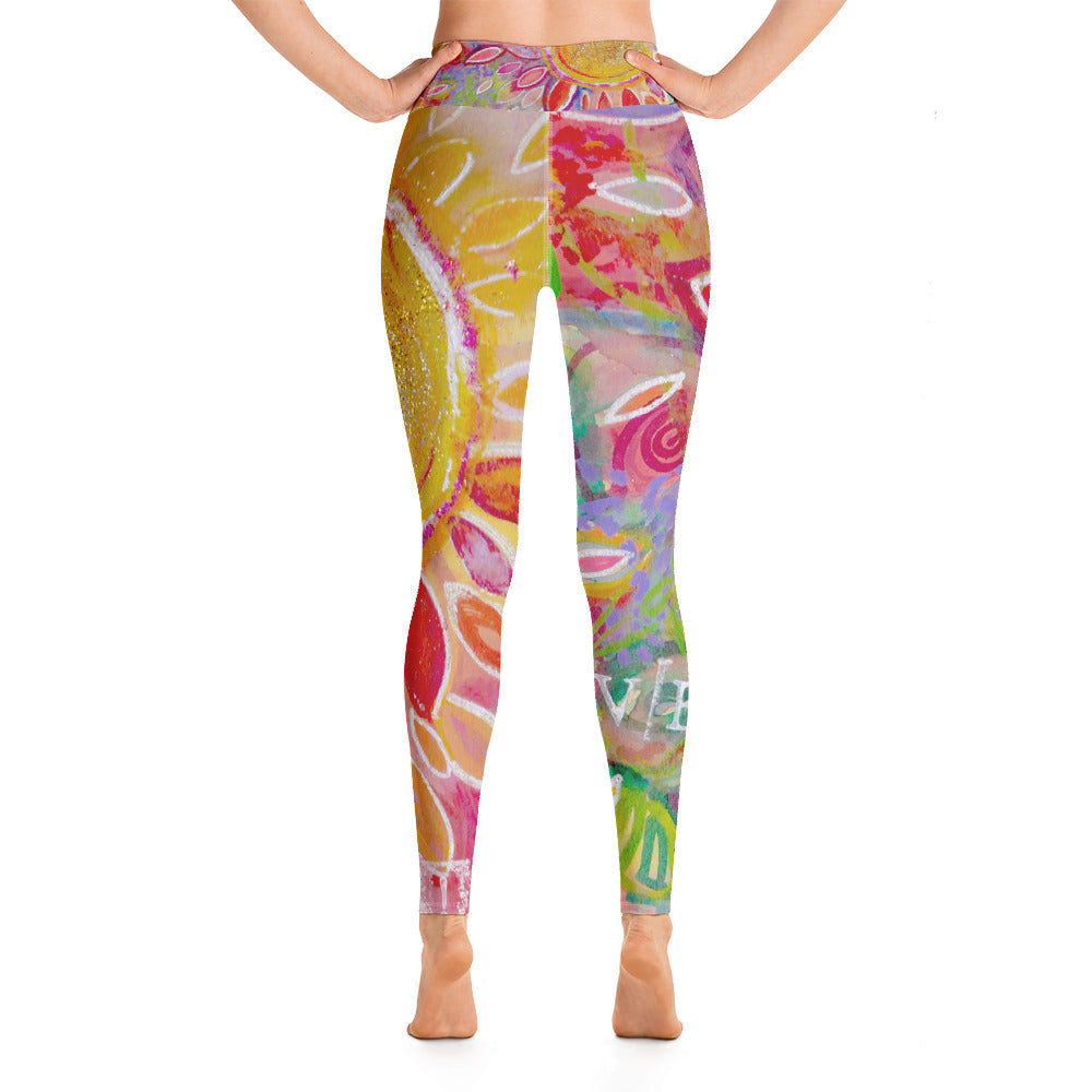 Yoga Pants "love yourself"
