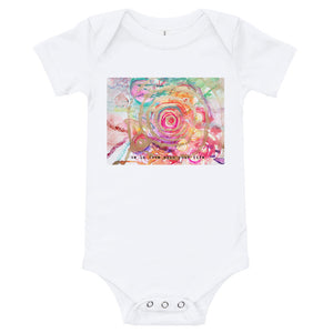 Yoga Baby Bodysuit "be in love with your life"