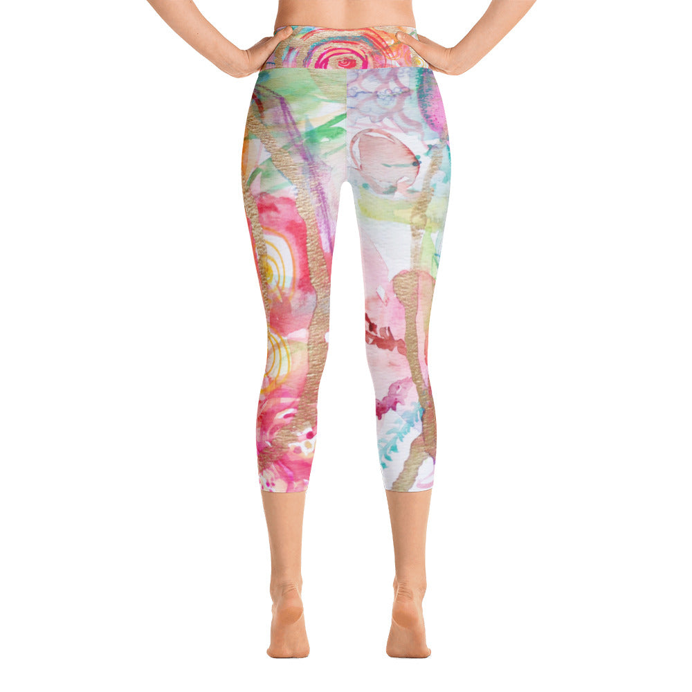Yoga Capri Pants "be in love with your life"