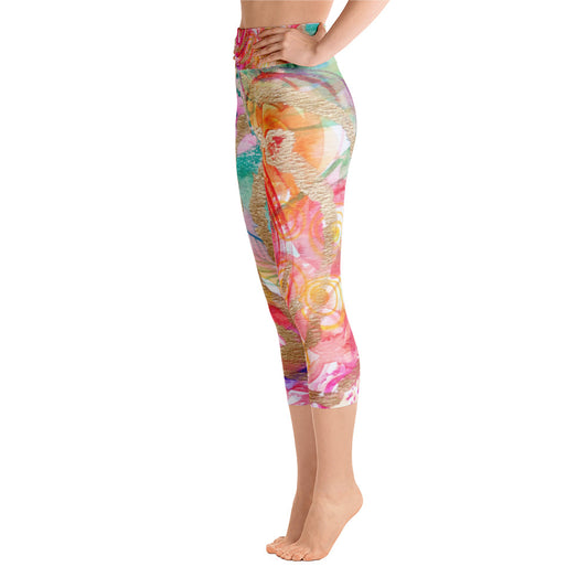 Yoga Capri Pants "be in love with your life"