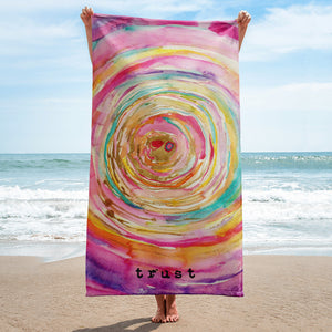 Beach towel "trust"