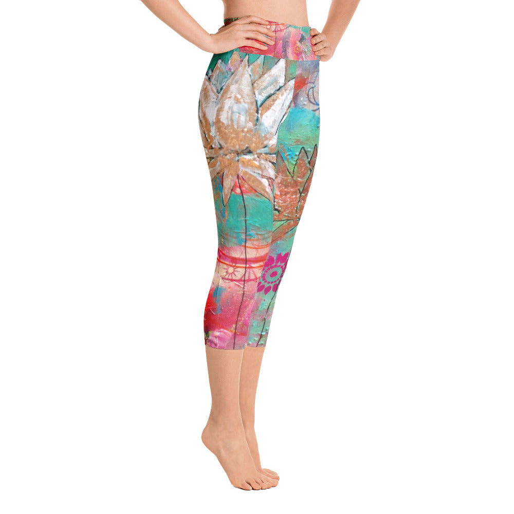 Yoga Capri Pants "lotus"