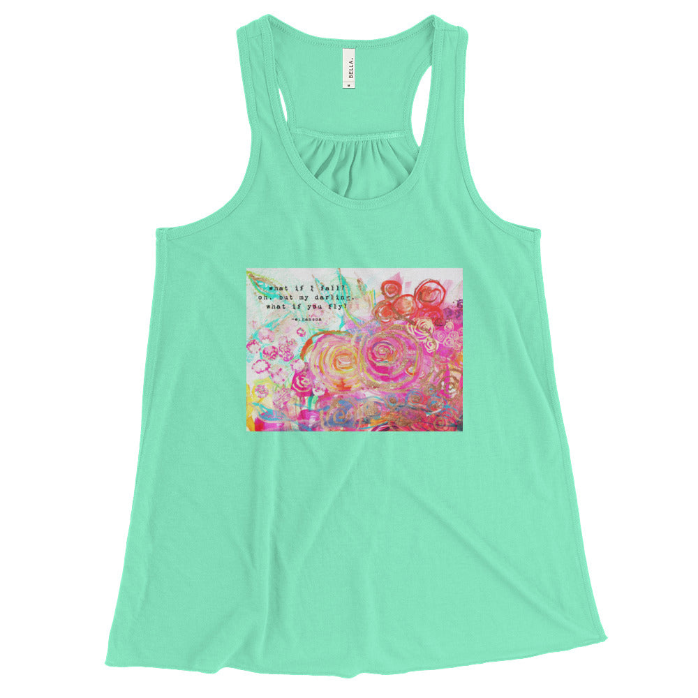 Yoga Shirt "what if I fall? oh but my darling, what if you fly?"