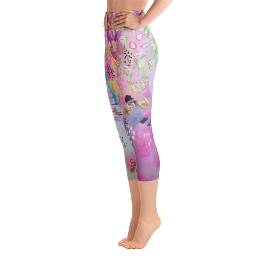 Yoga Capri Pants "be the goddess you already are"