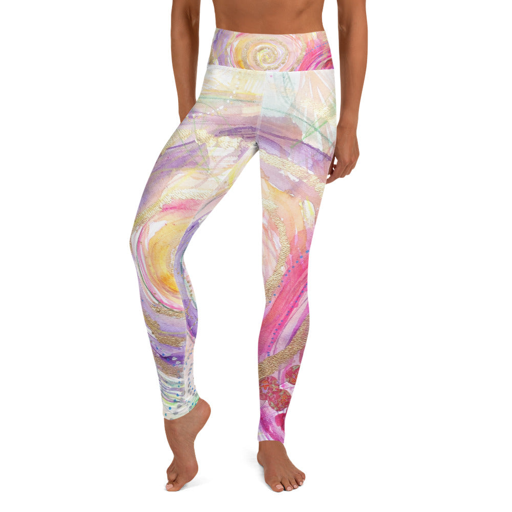 Yoga Pants "you have escaped the cage, your wings are stretched, now fly!"