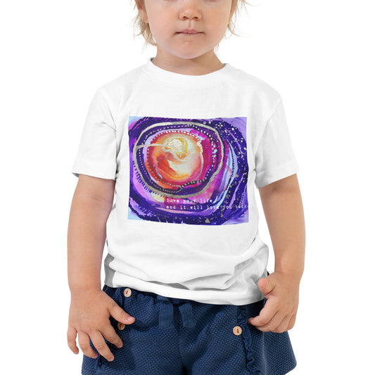 Toddler Shirt "love your life and it will love you back"