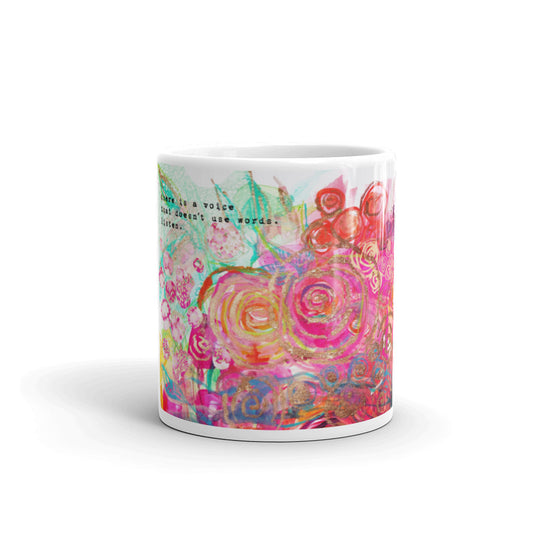 Mug Rumi "there is a voice that doesn't use words - listen"