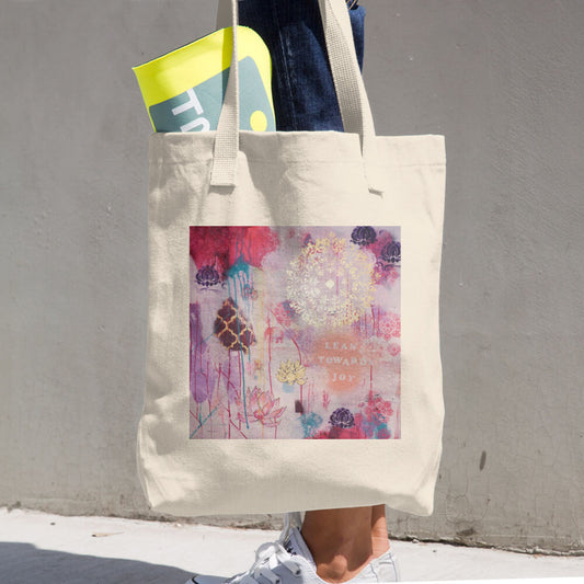 Farmer's Market Bag "lean towards joy"