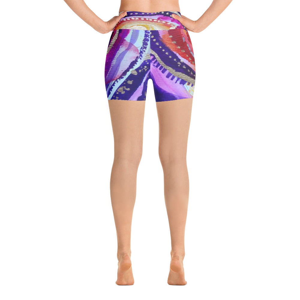 Yoga Shorts "love your life and it will love you back"