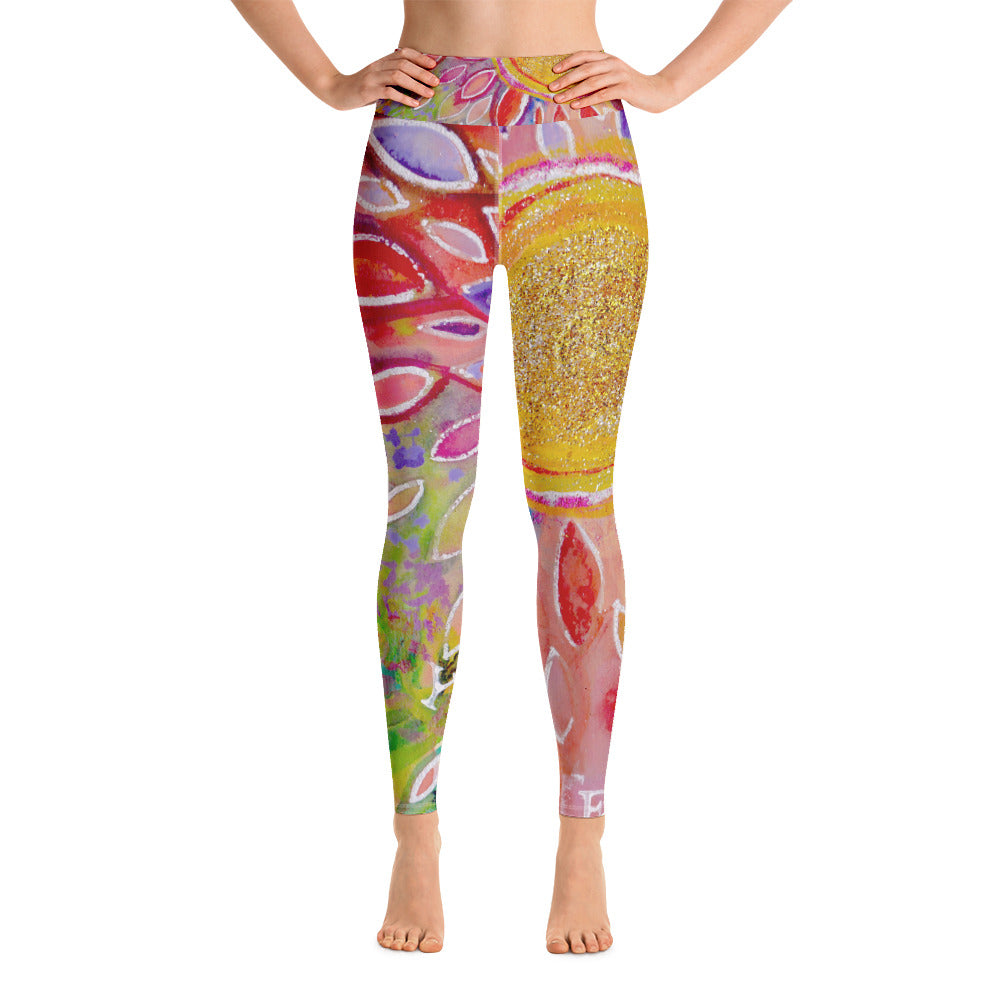 Yoga Pants "love yourself"