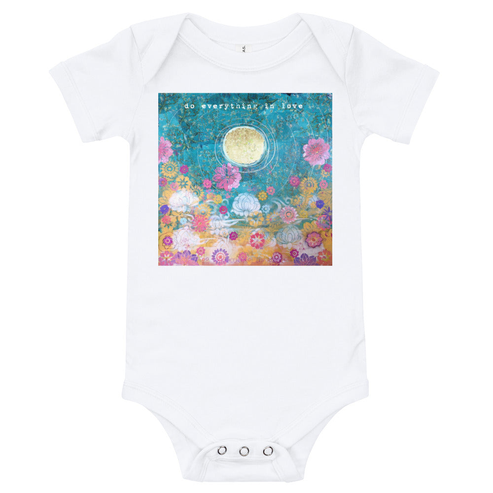 Yoga Baby Bodysuit "do everything in love"