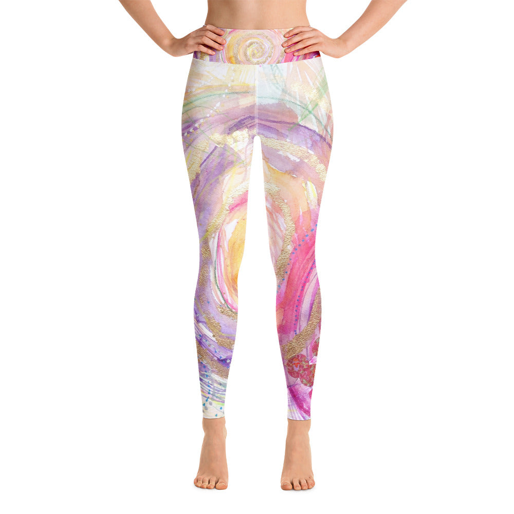 Yoga Pants "you have escaped the cage, your wings are stretched, now fly!"