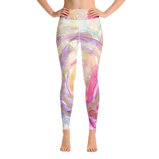 Yoga Pants "you have escaped the cage, your wings are stretched, now fly!"