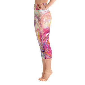 Yoga Capri Pants Rumi "you have escaped the cage, your wings are stretched, now fly"