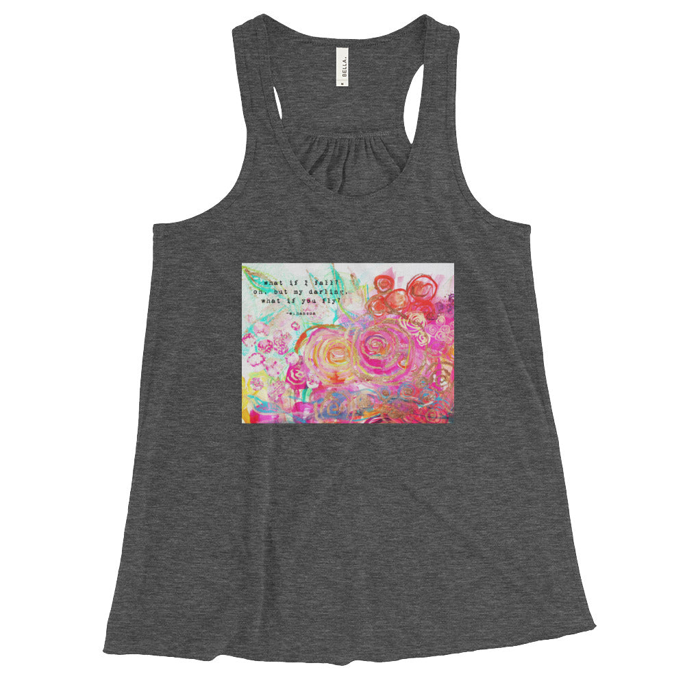 Yoga Shirt "what if I fall? oh but my darling, what if you fly?"