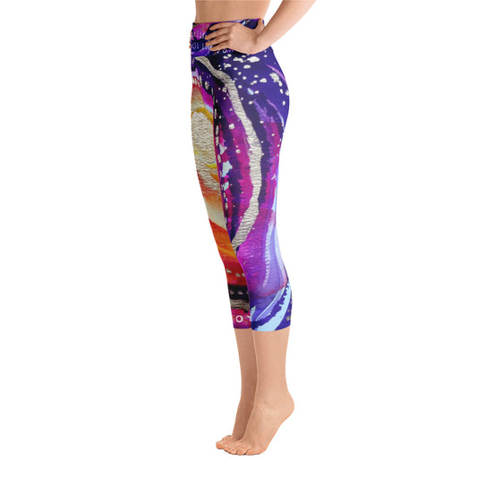 Yoga Capri Pants "love your life and it will love you back"