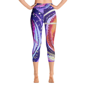 Yoga Capri Pants "love your life and it will love you back"